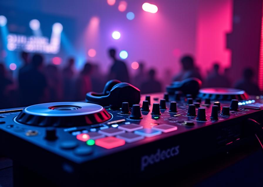 Professional DJ equipment setup